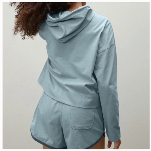 Everlane • retro jersey pullover hoodie - Picture 2 of 10